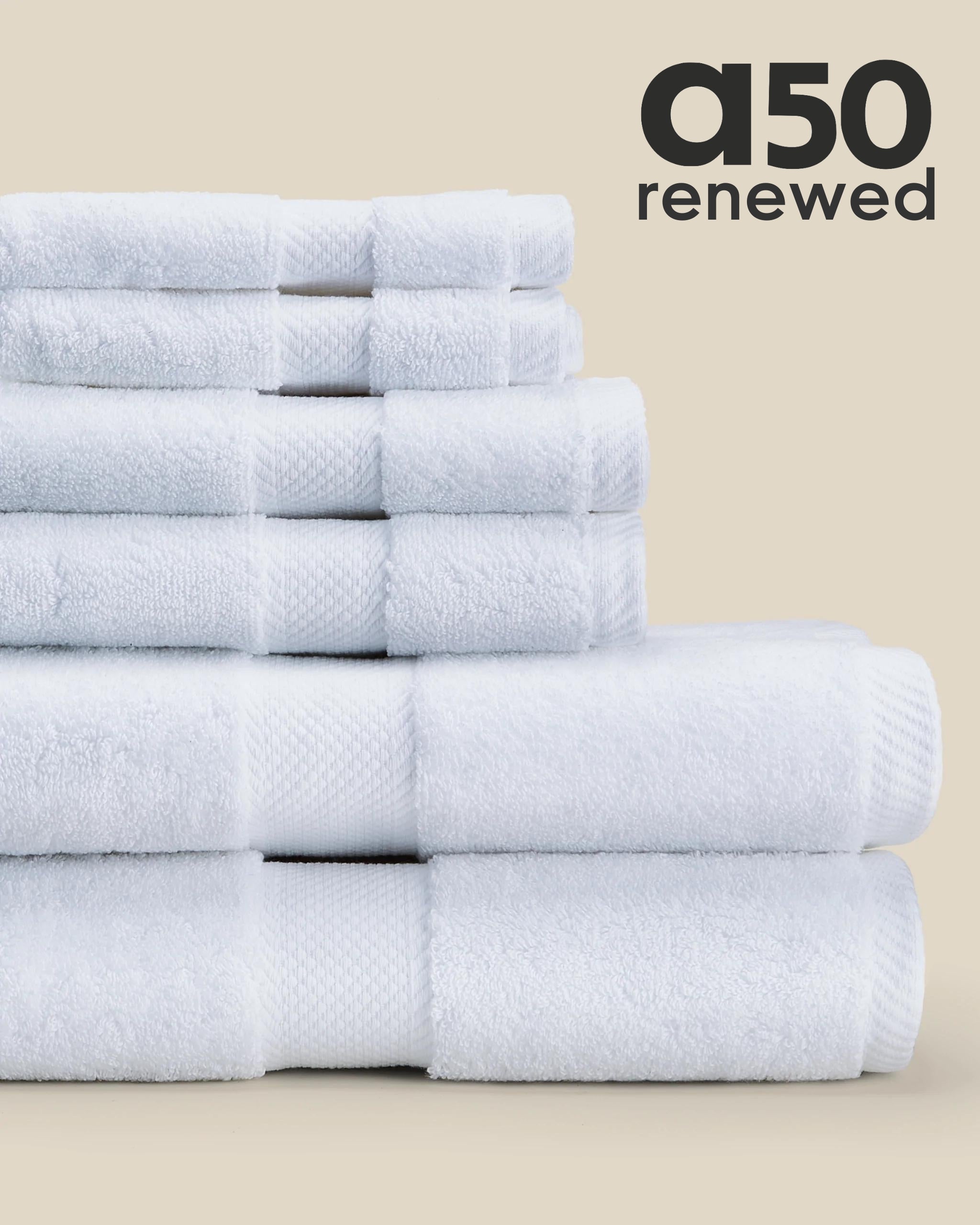 A50 renewed essential cotton towels.