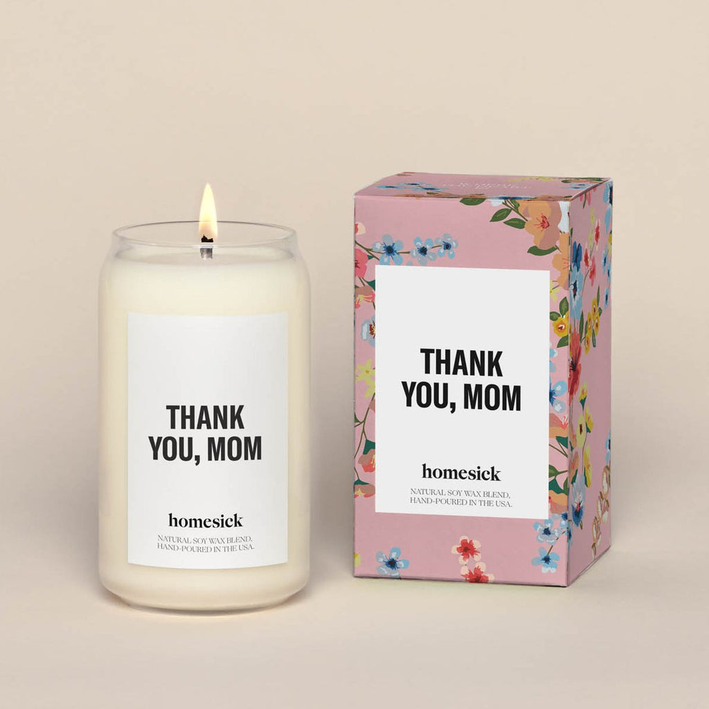 Homesick candle 'thank you, mom' made in USA gift