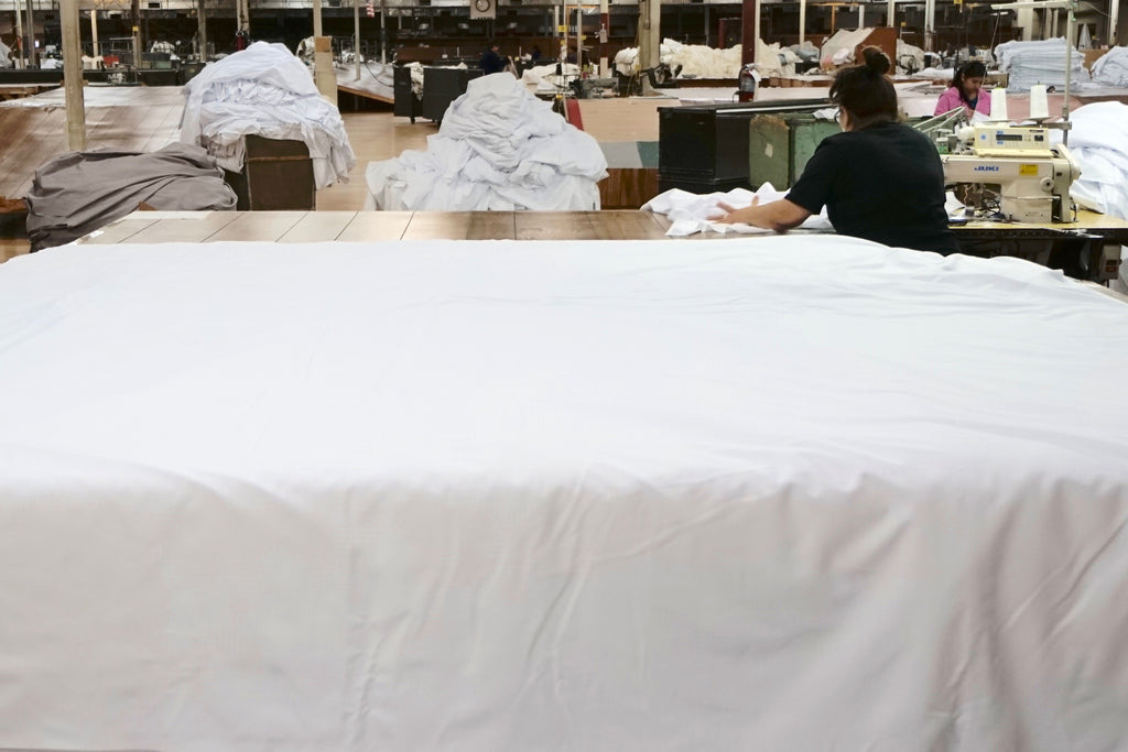 Manufactured in America bed linens 