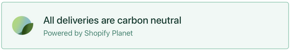 Carbon neutral shipping
